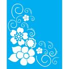Stencil Opa 20 x 25 cm - Cantoneira Flor - 1159 Stencil Opa 20 x 25 cm - Cantoneira Flor - 1159