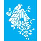 Stencil Opa 20 x 25 cm - Casinha De Pássaros - 3469 Stencil Opa 20 x 25 cm - Casinha De Pássaros - 3469