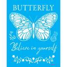 Stencil Opa 20 x 25 cm - Farmhouse Borboleta - 3710