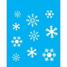 Stencil Opa 20 x 25 cm - Flocos de Neve - 1786