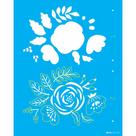 Stencil Opa 20 x 25 cm - Flor Estilizada II - 3360