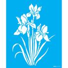 Stencil Opa 20 x 25 cm - Flor Íris - 3389 Stencil Opa 20 x 25 cm - Flor Íris - 3389