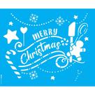 Stencil Opa 20 x 25 cm - Frase Merry Christmas Bakery - 3546