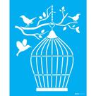 Stencil Opa 20 X 25 cm - Gaiola II - 3271