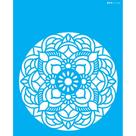 Stencil Opa 20 x 25 cm - Mandala Flor Redonda - 2460