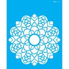 Stencil Opa 20 x 25 cm - Mandala Folhas - 2462