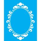 Stencil Opa 20 x 25 cm - Moldura Oval II - 1886