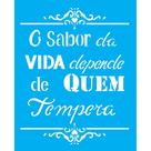 Stencil Opa 20 x 25 cm - O Sabor da Vida - 2186 Stencil Opa 20 x 25 cm - O Sabor da Vida - 2186