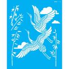 Stencil Opa 20 x 25 cm - Oriental Tsuru - 3180 Stencil Opa 20 x 25 cm - Oriental Tsuru - 3180