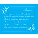 Stencil Opa 20 x 25 cm - Poema Amor - 2448 Stencil Opa 20 x 25 cm - Poema Amor - 2448