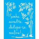 Stencil Opa 20 X 25 cm - Sonhe, Acredite - 3270