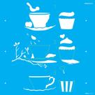Stencil opa 30,5x30,5 - 3340 - pdbrasil xicara e cupcake - 50% Stencil opa 30,5x30,5 - 3340 - pdbrasil xicara e cupcake - 50%