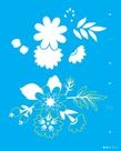 Stencil OPA 3359 - 20x25 cm FLOR ESTILIZADA I - 50% Stencil OPA 3359 - 20x25 cm FLOR ESTILIZADA I - 50%