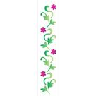 Stencil Opa 6 X 30 cm - Folhas e Flores - 1126