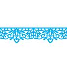 Stencil Opa 6 X 30 cm - Renda Arabesco Flor - 2410