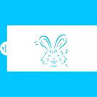 Stencil para Bolo Blue Star Rostinho de Coelho 34,5 x 16,5 cm