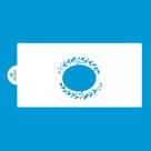 Stencil para Bolo Blue Star SBS-014 34,5 x 16,5 cm - Moldura Floral