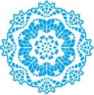 Stencil Para Pintura Sta-045 Mandala Rendada 14x14cm Litoarte