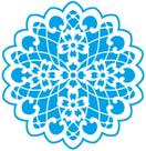 Stencil Para Pintura Sta-046 Mandala Rendada 14x14cm Litoarte