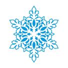 Stencil Pintura Arte Natal Flocos de Neve 14x14cm Stan-002 Litoarte
