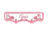 Stencil Pintura Barrado Amor Stab2-032 28x8 Litoarte