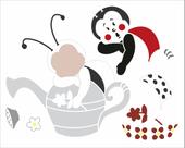 Stencil Pintura Country Joaninha 3056 20x25 Opa