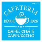 Stencil Pintura Culinaria Cafeteria 3049 14x14 Opa