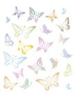 Stencil Pintura Especial Borboletas 21,1X17,2 STM-105 - Litoarte