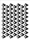 Stencil Pintura Estamparia Triangulos Irregulares 3350 15x20 Opa