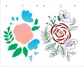 Stencil Pintura Flor Estilizada Ii 3360 20x25 Opa