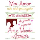 Stencil Pintura Frase Meu Amor Str-230 20x25 Litoarte