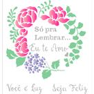 Stencil Pintura Frase So Pra Lembrar 2881 20x25 Opa Stencil Pintura Frase So Pra Lembrar 2881 20x25 Opa