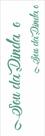 Stencil Pintura Frase Sou da Dinda e Dindo 10x30 2914 Opa