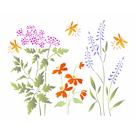 Stencil Pintura Grama Selvagem e Vagalumes 3671 20x25 Opa