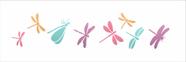 Stencil Pintura Libelulas I 10x30 3347 Opa Stencil Pintura Libelulas I 10x30 3347 Opa