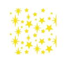 Stencil Pintura Natal Estampa de Estrelas Stnx-044 10x10 Litoarte