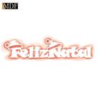 Stencil Pintura Natal Feliz Natal 24x5cm Stab2n-001 Litoarte