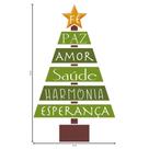 Stencil Pintura Natal Pinheirinho com Palavras Stxxn-010 20x20cm Litoarte Stencil Pintura Natal Pinheirinho com Palavras Stxxn-010 20x20cm Litoarte