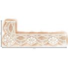 Stencil Pintura Renda Filé Floral STGE-012 36x12 Litoarte
