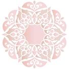 Stencil Pintura Simples 20x20cm Mandala de Arabescos STXX-100 - Litoarte Stencil Pintura Simples 20x20cm Mandala de Arabescos STXX-100 - Litoarte