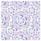 Stencil Pintura Simples 20x20cm Renda Guipir Floral STXX-088 - Litoarte
