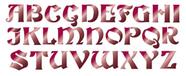 Stencil Pintura Simples Alfabeto Maiusculo 42x17 Stg-053 - Litoarte