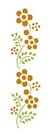Stencil Pintura Simples Flores 17X6,5 STP-056 - Litoarte