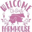 Stencil Pintura Welcome To Our Farm House Stxx-278 20x20cm Litoarte Stencil Pintura Welcome To Our Farm House Stxx-278 20x20cm Litoarte
