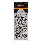 Stencil Plastico - Folhas - FT263 - 1 unidade - Silver Plastic - Rizzo Stencil Plastico - Folhas - FT263 - 1 unidade - Silver Plastic - Rizzo
