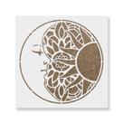 Stencil Revolution Mandala Sol e Lua Reutilizável em Mylar