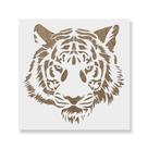 Stencil Revolution Molde Reutilizável de Cabeça de Tigre para Parede Stencil Revolution Molde Reutilizável de Cabeça de Tigre para Parede