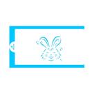 Stencil rostinho de coelho páscoa blue star