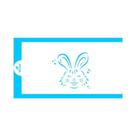 Stencil rostinho de coelho páscoa blue star