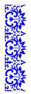 Stencil Simples Barra Arabesco Flor 2220 10x30 Opa